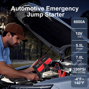 Démarreur de voiture portable haute puissance avec compresseur d'air et lumière LED, fabricant OEM, vente en gros, batterie externe pour <span class=keywords><strong>camping</strong></span>-<span class=keywords><strong>car</strong></span> - Product Image 2