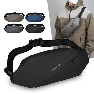 Fashion Male Men's Crossbody Bag Nylon Multi Functional Chest Pack Dark Blue Gray Black Waterproof Breathable Everyday Use - Product Image 4