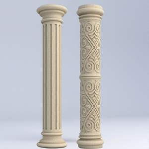 로마 기둥 금형, 매끄러운 표면 기둥, 플라스틱 원통형 측면 기둥, 콘크리트 조각 유럽식 빌라 문 기둥 - Product Image 5