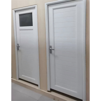 Porte d'entrée moderne en PVC de qualité supérieure, isolation acoustique, technologie de drainage, économie d'énergie, pour usage extérieur, appartement, hôtel, parc