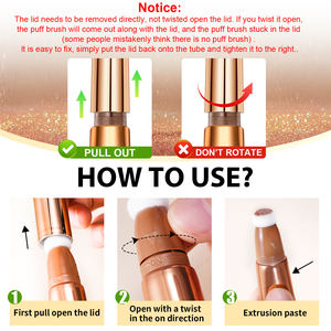 ALIVER – stylo de maquillage personnalisé pour visage, corps, <span class=keywords><strong>pastel</strong></span>, liquide, <span class=keywords><strong>surligneur</strong></span>, cosmétique, fard à joues - Product Image 4