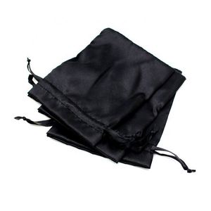 Pochette en satin avec cordon de serrage, sac cadeau, petite pochette pour bijoux et cosmétiques, vente en gros, fournitures pour fêtes, impression de logo personnalisée - Product Image 5