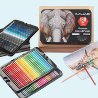 Kalour180 Fournitures scolaires d'art, ensemble de 180 crayons de couleur métalliques, qualité supérieure, modèle YW-PN180, fabriqué en Chine