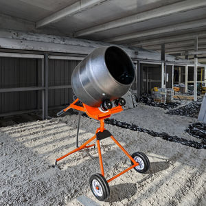 4 Cu.Ft Mesin pengaduk semen poli portabel 115V 0,5 hp, alat pencampur beton gerobak roda listrik untuk Stucco - Product Image 2