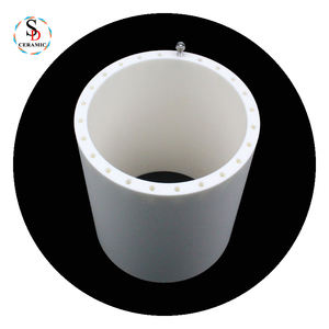 Большой диаметр <span class=keywords><strong>95</strong></span>% глинозема керамическая труба <span class=keywords><strong>Al2o3</strong></span> керамический цилиндр для высоких температур - Product Image 1