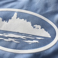 Ensemble de survêtement personnalisé pour homme en coton 100% mi-lourd respirant, grande taille, coupe classique, avec impression graphique sérigraphiée rétro
