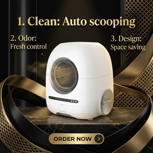 Litière Intelligente pour Chat avec Caméra 2K, Air Frais à Ions Négatifs, Auto-Nettoyante, Contrôle des Odeurs via App, Santé Multi-Chats, Toilette Automatique pour Chat - Product Image 5
