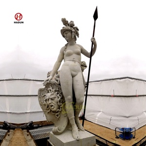 Sculpture sur pierre naturelle grecque de jardin extérieur Statues de soldat antique Sculpture en marbre romain à <span class=keywords><strong>vendre</strong></span> - Product Image 5