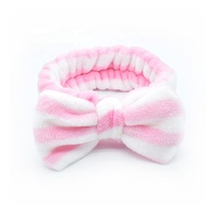Bandeau en polaire doux et confortable, écologique, en forme de tête de lapin, pour le lavage du visage, le démaquillage, les soins spa, bandeau mignon pour