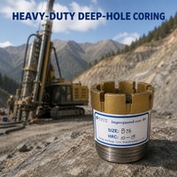 Foret diamanté imprégné NQ à haut taux de récupération pour l'exploration minière et le forage de roches dures
