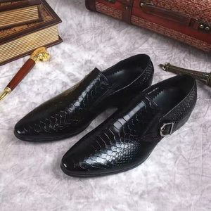 Chaussures Oxford formelles faites à la main pour homme, style automne, respirantes, imperméables, avec boucle, pour affaires et mariage, rehaussantes - Product Image 2