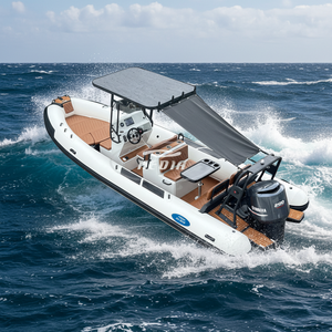 Hedia Patrol 23 pies Rhib 700, Bote Neumático Rígido de Aluminio, Botes Inflables de Hypalon/PVC en Venta, Embarcaciones Auxiliares <span class=keywords><strong>con</strong></span> <span class=keywords><strong>Motor</strong></span> Completo - Product Image 1