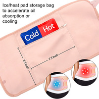 Kit de 2 bandages compressifs réutilisables en coton pour l'huile de ricin, pour la santé, contre l'inflammation et l'élimination des toxines