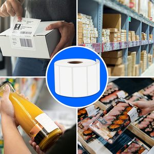 2 "x 1" nhãn dán nhãn trực tiếp nhiệt mã vạch nhãn UPC nhãn carton mã vạch giấy mã vạch <span class=keywords><strong>3</strong></span> lớp hậu cần nhãn - Product Image 3