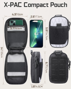 Bolsa Táctica Personalizada EDC para Organizador de Bolsillo, Bolsa MOLLE X-PAC, Bolsa para Herramientas, Bolsa Pequeña, Bolsa de Cinturón para Hombre - Product Image 2