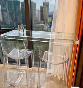 Bán buôn Chất lượng cao Acrylic văn phòng bảng rõ ràng ăn bàn Acrylic đồ nội thất bàn - Product Image 1