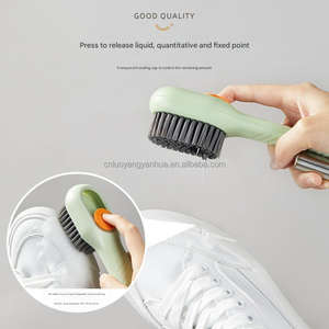 Brosses de nettoyage pour cuisine et salle de bain à poils doux, distributeur de savon intégré, pour le lavage automatique et le nettoyage des chaussures - Product Image 4