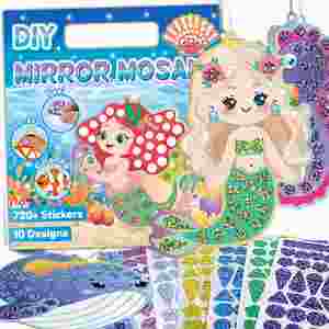 Décoration de fête, cadeaux d'anniversaire, autocollants en papier métallisé, peinture créative, étiquettes de princesse, kits d'art et d'artisanat DIY pour filles - Product Image 1