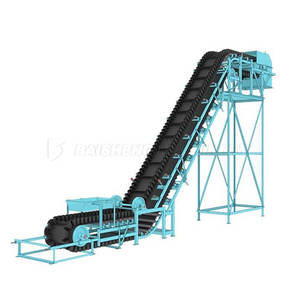 Oluklu yanak ve Cleats 5-50m uzunluk CE sertifikalı Baisheng marka ile yeni büyük açı ayarlanabilir hız bant konveyör - Product Image 3