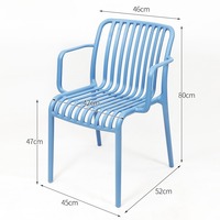 EaseNeat Vente en gros à bas prix Extérieur moderne Fauteuils de restaurant en plastique polypropylène pour hôtel