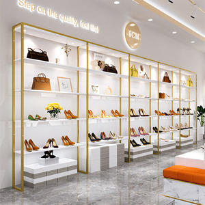 Portable Metal Multi-Layer Shoe Display <strong>Rack</strong> with Lights for Retail Use Children's &amp; Men's/Women's Shoes and Bags - Product Image 2