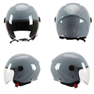 DOT ECE 22.06 doppio certificato flusso d'aria casco moto 3/4 Open Face estate Jet Scooter mezza faccia casco timone moto - Product Image 6