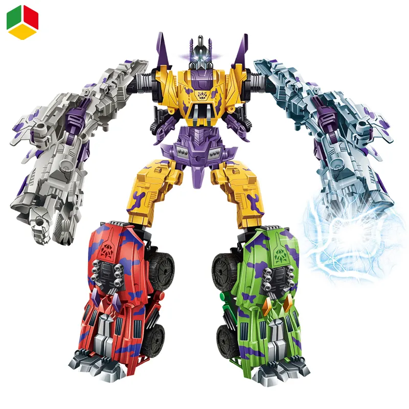 Оптовая продажа, DIY 5 в 1, трансформируемый автомобиль, робот-трансформер, модель автомобиля, игрушки, трансформирующий робот-автомобиль для детей QS