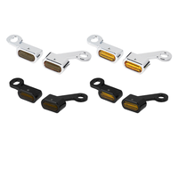 Luz de marcha diurna mini para motocicleta, luz indicadora LED, adecuada para Harley Glide y Softail, accesorios de modificación de luces direccionales