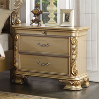 Luxus American Design Schlafzimmer möbel Goldfarbene Schlafzimmer-Sets Antike Schlafzimmermöbel-Set