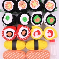 Boîte cadeau en forme de sushi, chaussettes en coton, amusantes et originales