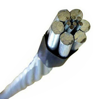 Câble Almelec ASTER 54,6 mm² NFC 34125, isolé en PVC avec conducteur en alliage d'aluminium pour applications aériennes