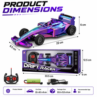 Coche de Carreras RC de Derrape Estilo Fórmula 4CH Recargable al por Mayor con Carrocería Iridiscente para Niños