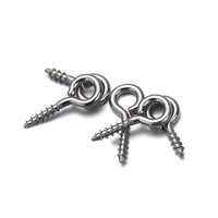 Bijoux en acier inoxydable plaqué or, vis à œil, vis autotaraudeuses, crochets, anneaux, fermoirs, attaches pour perles, fabrication de bijoux