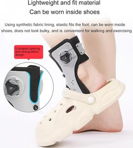 Órtese de Tornozelo e Pé Respirável com Ajuste de Precisão para Auxílio à Marcha, Reabilitação e Correção Postural - Product Image 1