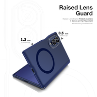 Pliable 360 °   Étui magnétique rotatif pour Samsung Fold 8, finition mate givrée, semi-enveloppant, anti-taches, logo personnalisé, OEM ODM, vente en gros