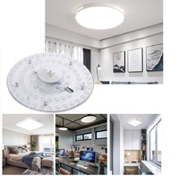 Module LED AC220V 24W 36W, lampe circulaire de transformation, modification de la carte de circuit imprimé, source lumineuse, panneau de lampe de plafond
