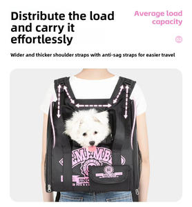 Mochila Plegable Personalizada para Mascotas, Bolsa de Viaje Portátil para Perros y Gatos, Suministro para Revendedores, OEM, Venta al Por Mayor - Product Image 4
