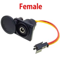 DC2.1/2.5 chargeur prise prise électrique vélo tête de charge batterie au Lithium ligne de sortie 36V/48V/60V ronde mâle et femelle Base