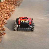 Tondeuse à gazon robotisée 4 roues motrices certifiée CE |   2000W 4 temps (essence/électrique) |   Autonome et télécommandé |   Éjection arrière à rotation nulle