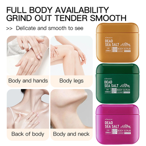 KORMESIC 300ml Etiqueta Privada OEM reafirmante suavizante exfoliante nutritivo sal del Mar Muerto Coco pepino lavanda exfoliante corporal - Product Image 4