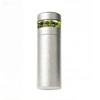 Thermos en titane pur 420+80ml avec affichage LED de la température, séparation du thé, finition cristalline 2-en-1, isolation thermique 12-24h, cadeau d'affaires