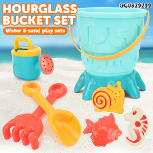 <span class=keywords><strong>8pcs</strong></span> lâu đài bãi biển cát xô Đồ chơi thiết lập cho trẻ em trẻ mới biết đi với cát khuôn mẫu - Product Image 3