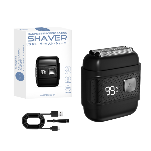 Compact Mini Electric Shaver Three Blades USB Charging Quick Face Shaving for Home&Car Cordless Electric Foil Shavers-IPX7 RV