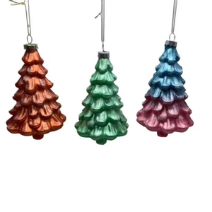 Modern Style Handmade High Borosilicate Glass Blown Christmas for Ornament for Tree Decoration