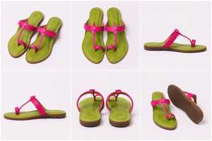 รองเท้าแตะสไตล์อินเดียแบบสวม ทำมือจากหนังแท้สำหรับผู้หญิง ขายส่ง - Product Image 5