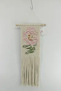 Decoração de interiores requintado Macrame tecido à mão tapeçaria artesanal para paredes por atacado