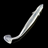 Leurre souple bionique ailé en TPE phosphorescent avec queue en T, 15,5 cm, appât artificiel réaliste, 3 pièces, pour la pêche en mer et en eau salée
