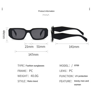 2026 New Arrival square Frame Customized Designer UV400 Women Men Glasses Women Men <b>Sunglasses</b> - Product Image 2
