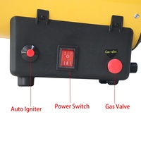 Chauffage à air forcé au gaz industriel 10KW, portable, pour serre, chauffage à air au gaz GPL pour élevage de poulets et de volailles