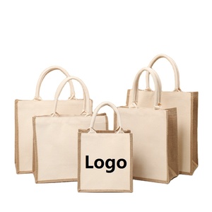 Manufacture Customized Logo Eco-Friendly <strong>Jute</strong> <strong>Bag</strong> Custom Coated Linen <strong>Jute</strong> <strong>Tote</strong> <strong>Bags</strong> Burlap - Product Image 1
